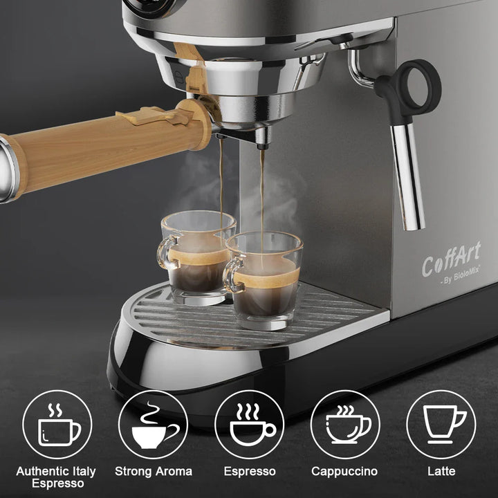 BioloMix Kapsel-Kaffeemaschine - 20 Bar halbautomatische Espresso- und Cappuccino-Maschine