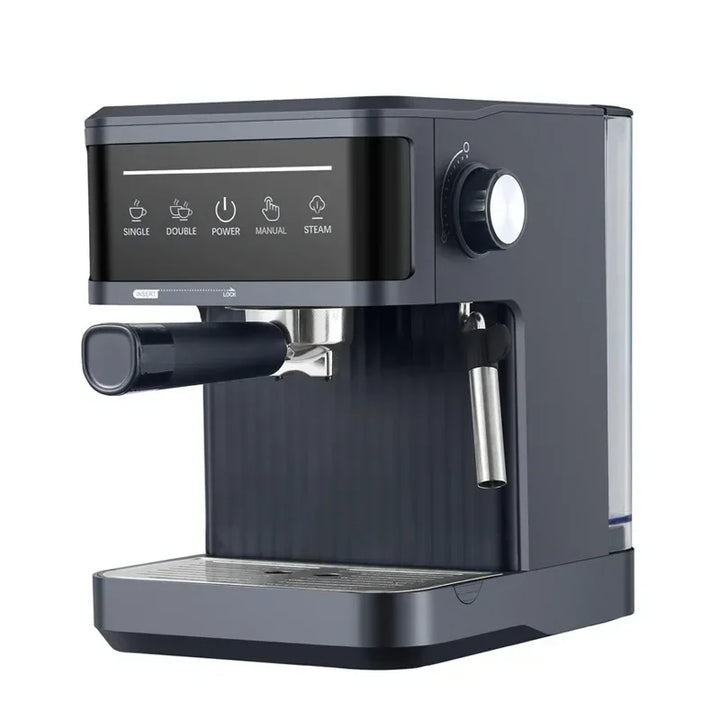 Espressomaschine - Halbautomatische italienische Kaffeemaschine mit Milchaufschäumer